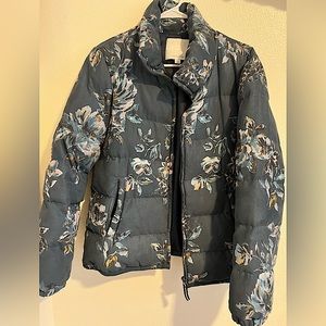 Anthropologie floral puffer